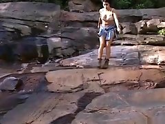 Wet Lesbians on the Waterfall