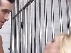 blonde gets real fucked and jizzed on by big fat cock
