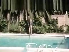 Blonde fucked near the pool