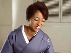 japanese kimono woman facesitting with interview